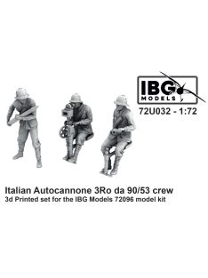   IBG - 1/72 Italian Autocannone 3Ro da 90/53 crew (3d printed - 3 figures)