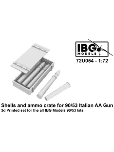   IBG - 1/72 Shells and ammo crates for 90/53 Italian Anti Aircraft Gun