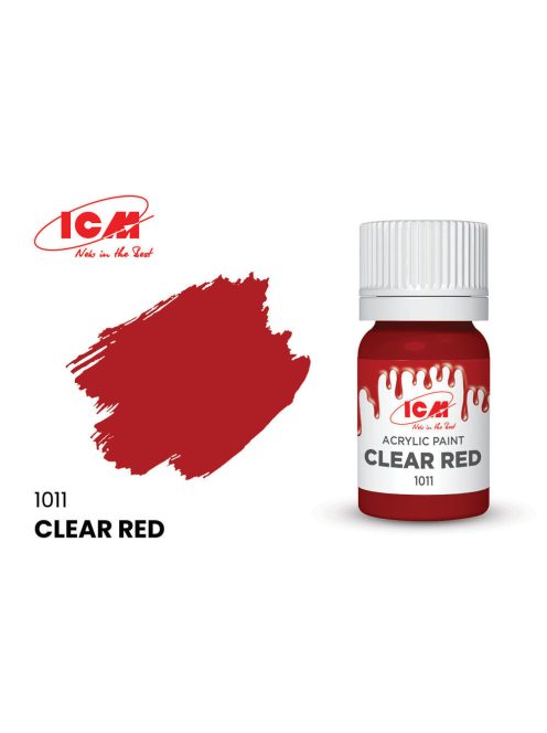 ICM - CLEAR COLORS Clear Red bottle 12 ml