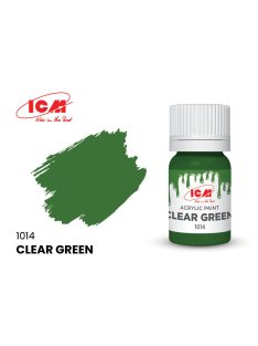 ICM - CLEAR COLORS Clear Green bottle 12 ml