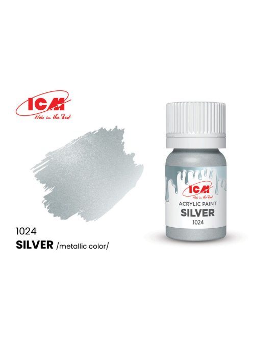 ICM - METALLIC COLORS Silver bottle 12 ml