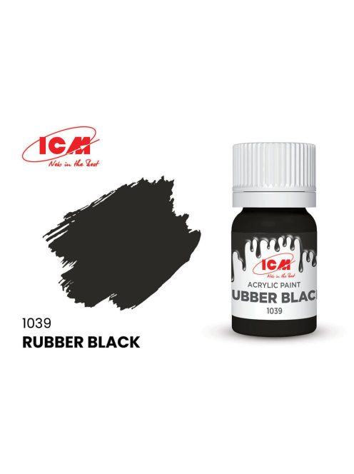 ICM - GREY Rubber Black bottle 12 ml