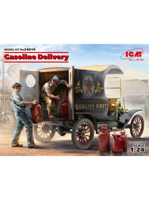 ICM - Gasoline Delivery, Model T 1912 Delivery Car with American Gasoline Loaders