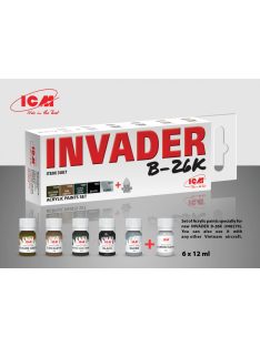  ICM - Acrylic paint set for Invader B-26K and other Vietnam aircraft 6  12 ml