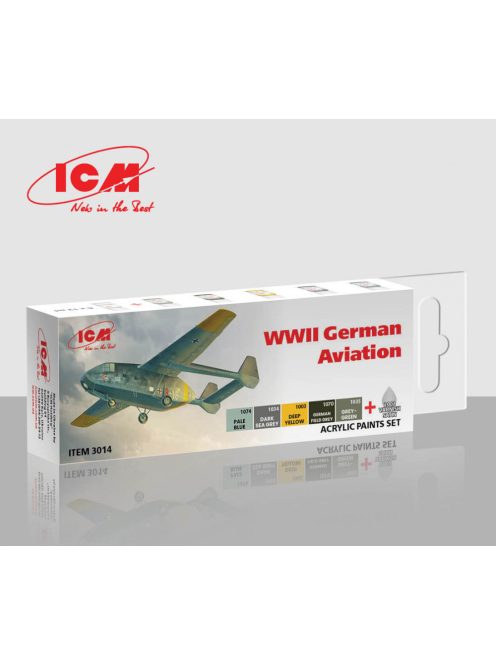 ICM - Acrylic Paint Set for German aviation after 1943 6  12 ml