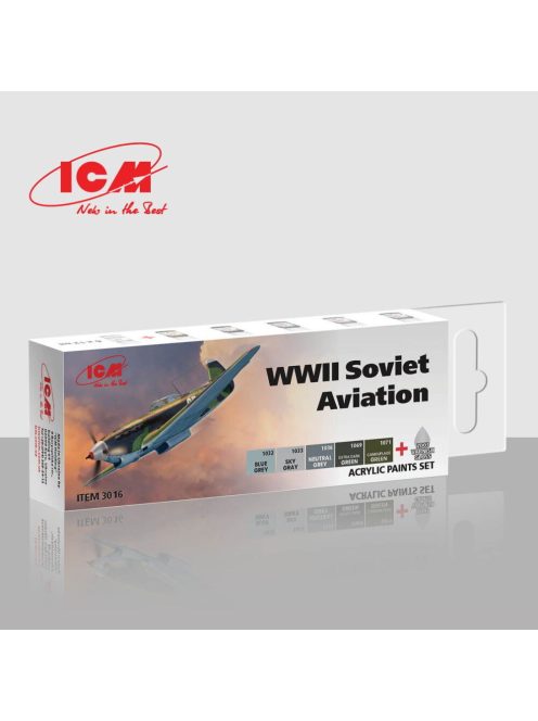 ICM - Acrylic Paint Set for WWII Soviet aviation
