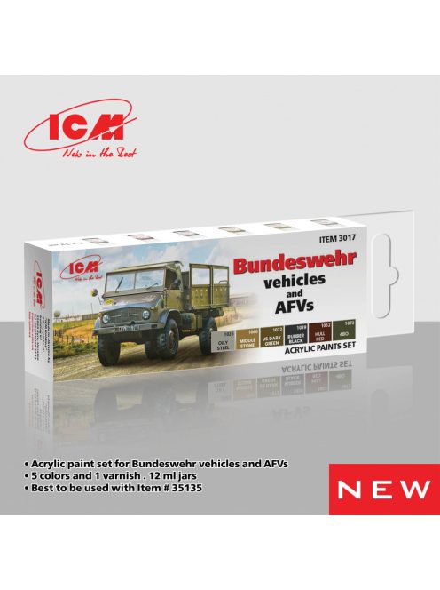 ICM - Acrylic Paint Set for German military trucks