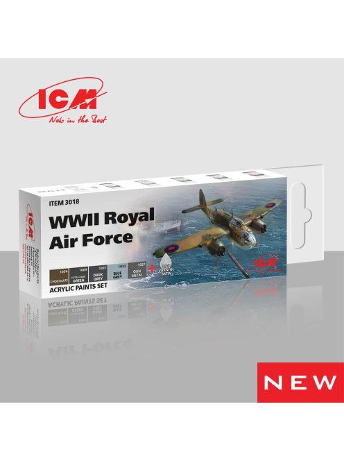 ICM - Acrylic Paint Set for WWII Royal Air Force