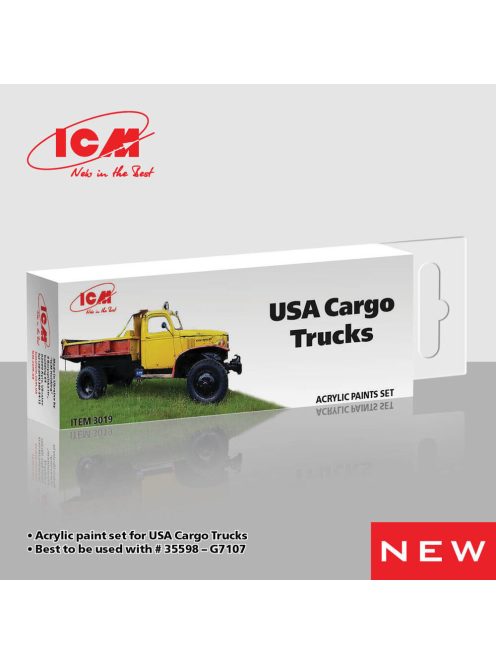 ICM - Acrylic Paint Set for USA Cargo Trucks