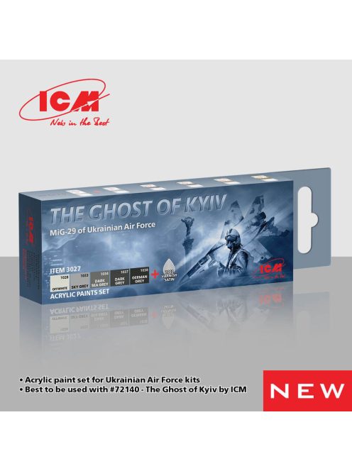 ICM - Acrylic Paint Set for The Ghost of Kyiv