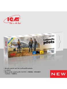 ICM - Acrylic paint set for Luftwaffe pilots 6 x 12 ml