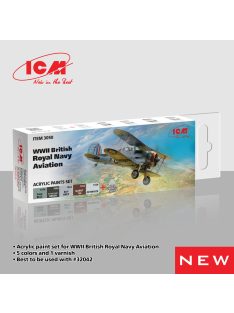   ICM - Acrylic Paint Set for WWII British Naval Aviation  6 x12 ml