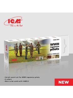 ICM - Acrylic Paint Set for WWII Japanese pilots  6 x12 ml