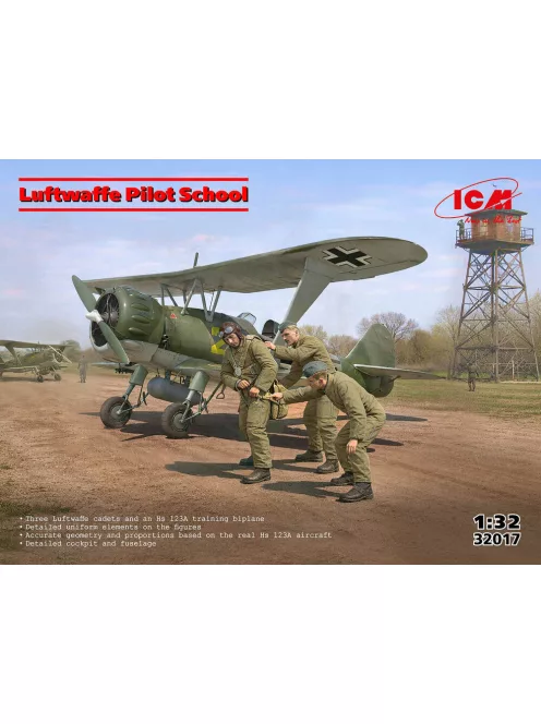 ICM - Luftwaffe Pilot School (Hs 123A (late) with crew)