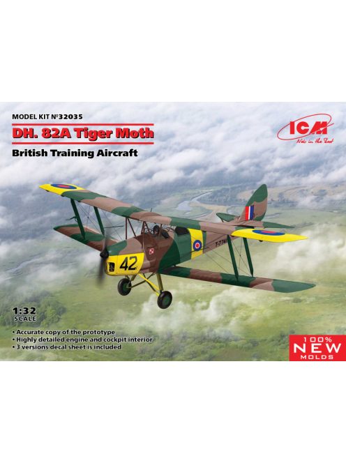 ICM - D.H. 82A Tiger Moth, British Training Aircraft