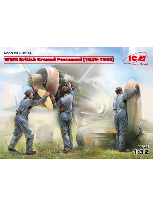 ICM - WWII British Ground Personnel (1939-1945) (3 figures) (100% new molds)