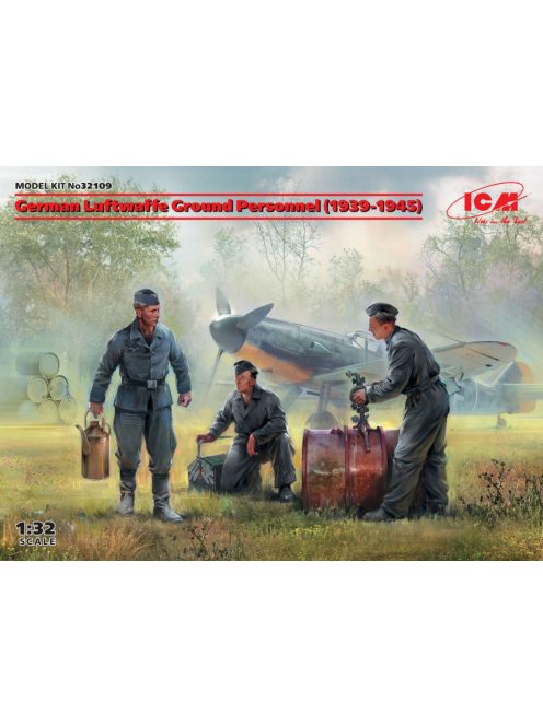 ICM - German Luftwaffe Ground Personnel (1939-1945) (3 figures) (100% new molds)