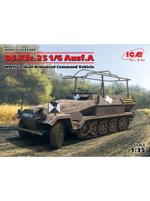 ICM - Sd.Kfz.251/6 Ausf.A WWII German Armoured Command Vehicle