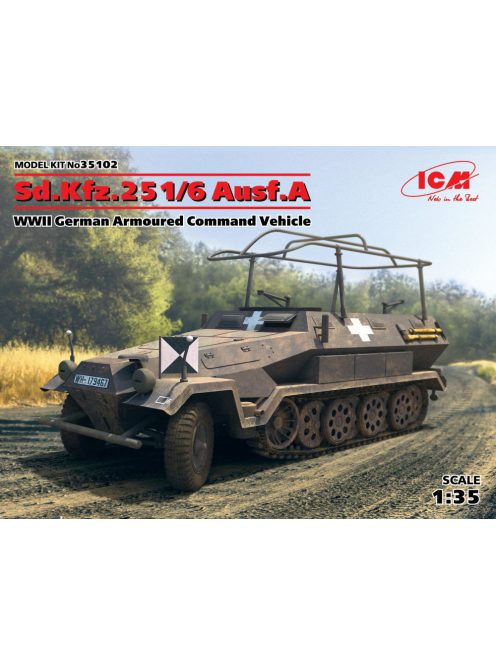 ICM - Sd.Kfz.251/6 Ausf.A WWII German Armoured Command Vehicle