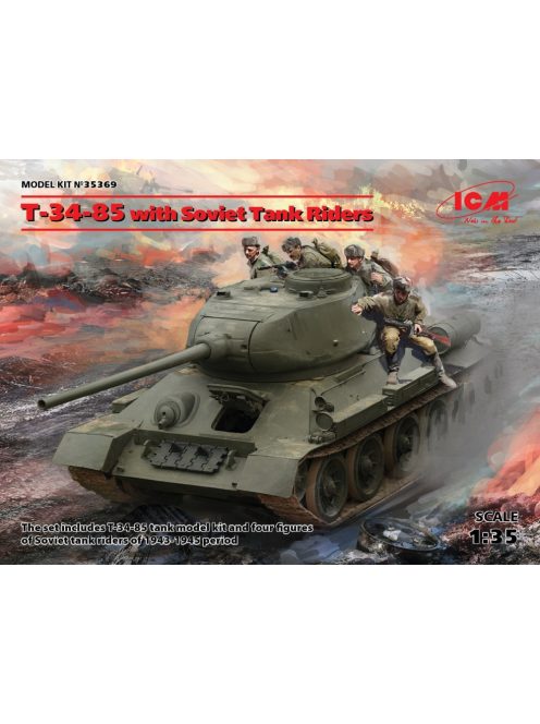 ICM - T-34-85 With Soviet Tank Riders