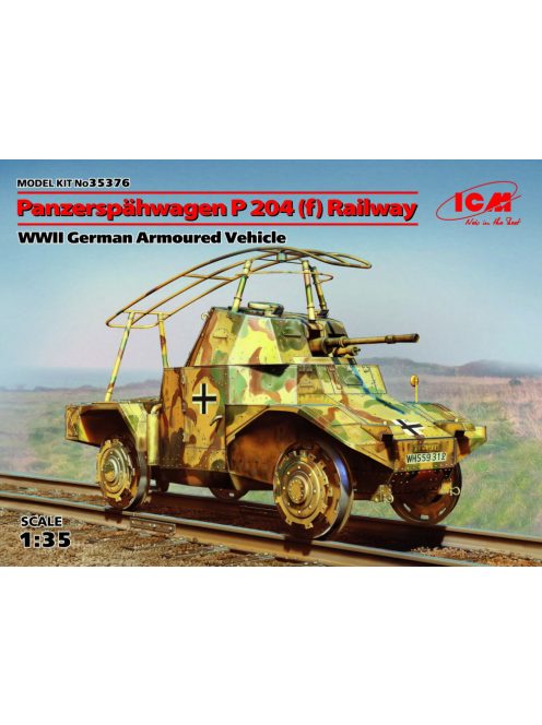ICM - Panzerspähwagen P204(f) Railway WWII German Armoured Vehicle