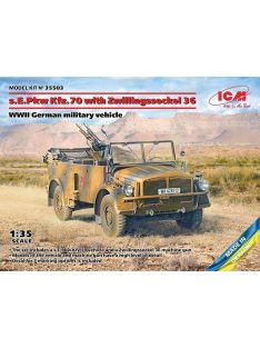   ICM - s.E.Pkw Kfz.70 with Zwillingssockel 36, WWII German military vehicle