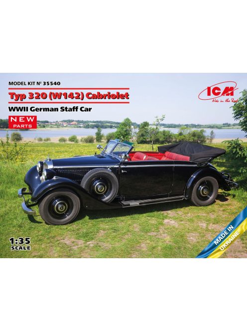 ICM - Typ 320 (W142) Cabriolet, WWII German Staff Car