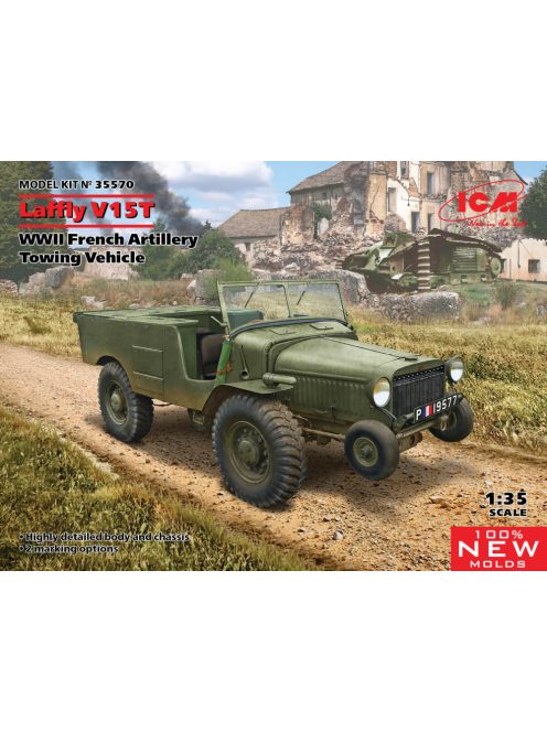 ICM - Laffly V15T, WWII French Artillery Towing Vehicle (100% new molds)
