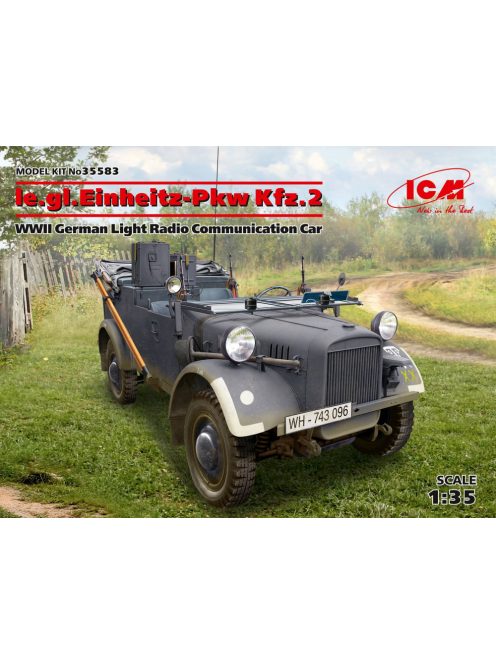 ICM - le.gl.Einheitz-Pkw Kfz.2, WWII German Light Radio Communication Car