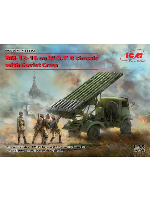 ICM - BM-13-16  on W.O.T. 8 chassis with Soviet Crew