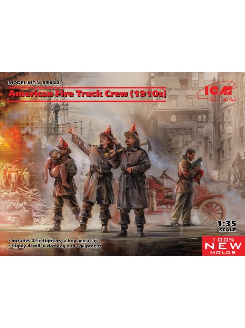 ICM - American Fire Truck Crew (1910s) (100% new molds)