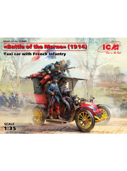 ICM - Battle of the Marne 1914 Taxi car wit French Infantry