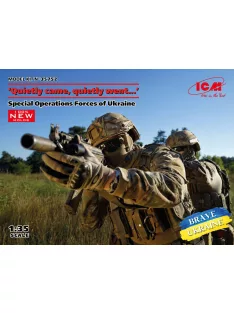   ICM - Quietly came,quietly went.Special Operations Forces of Ukraine(4 fig)new molds