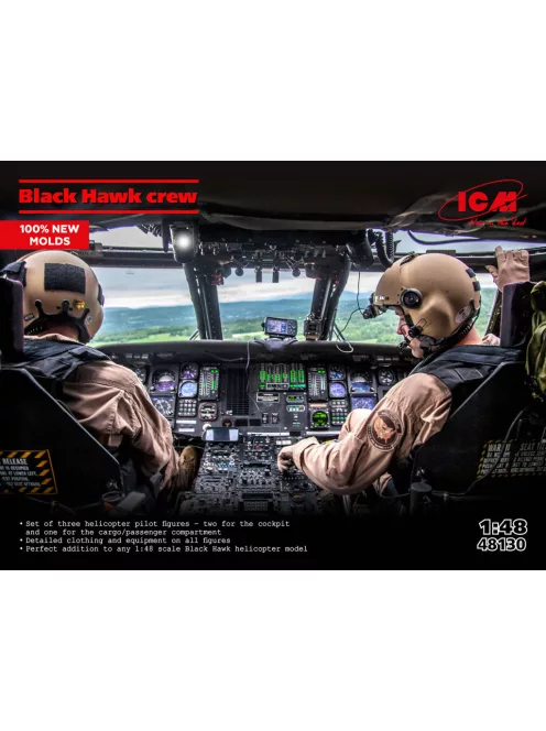ICM - Sikorsky UH-60 Black Hawk Crew - 3 figures (100% new moulds)