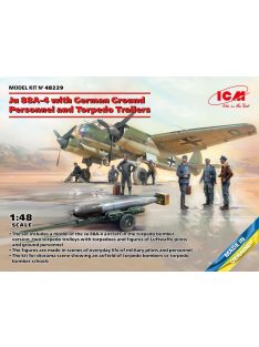   ICM - Ju 88A-4 with German Ground Personnel and Torpedo Trailers