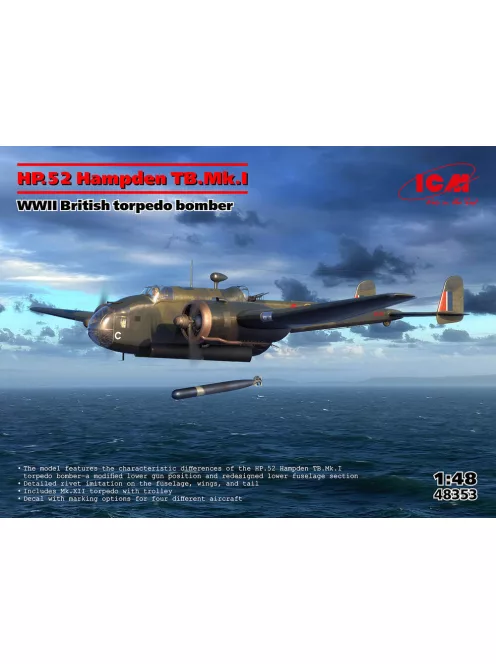ICM - HP.52 Hampden TB.Mk.I WWII British torpedo bomber