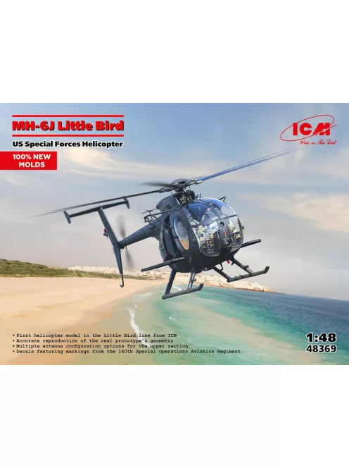 ICM - MH-6J Little Bird, US Special Forces Helicopter (100% new moulds)