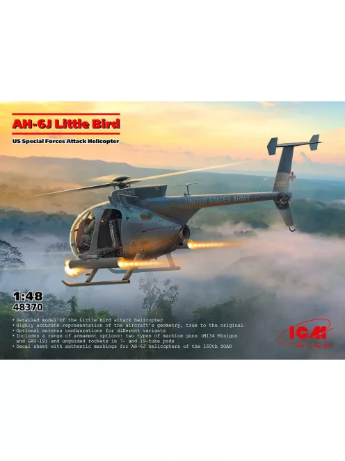 ICM - AH-6J Little Bird US Special Forces Attack Helicopter