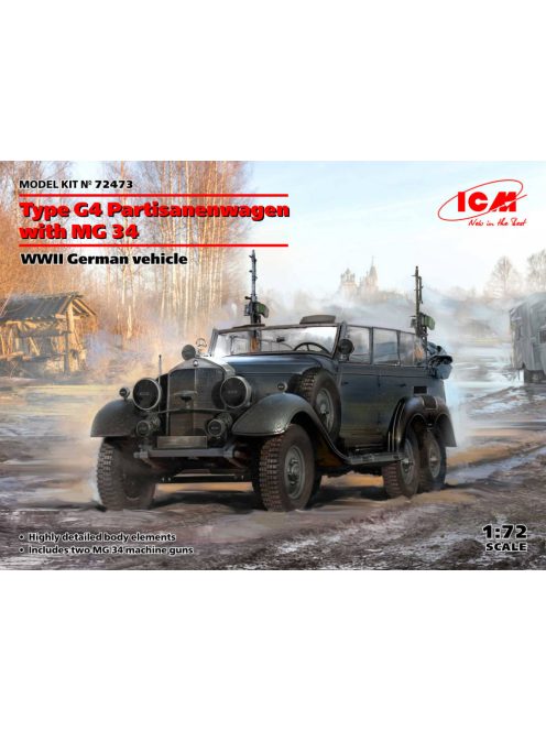 ICM - Type G4 Partisanenwagen with MG 34, WWII German vehicle
