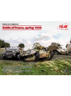   ICM - Battle of France, spring 1940. French combat vehicles  (Panhard 178 AMD-35, FCM 36, Laffly V15T)