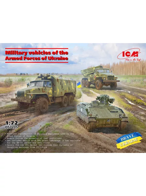 ICM - Military vechicles of the Armed Forces of Ukraine (SPz Marder 1A3 URAL-43203 BM-21 'Grad')
