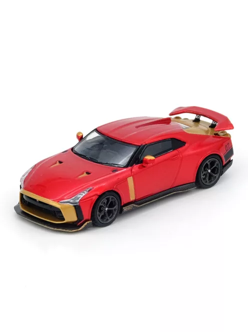 Inno Models - 1:64 Nissan GT-R50 By ItalDesign Red Metallic with Gold Accents