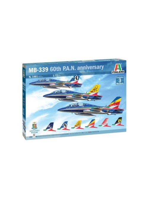 Italeri - Aermacchi Mb-339 &Quot;60Th P.A.N. Anniversary&Quot; - 3 Models Set