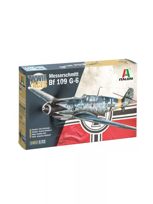 Italeri - 1:72 German Fighter Aircraft Messerschmitt Bf 109 G-6 WWII Aces