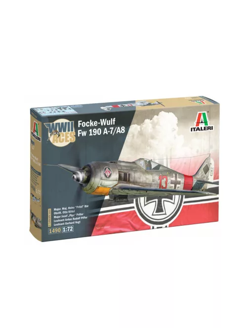 Italeri - German Fighter Aircraft Focke Wulf Fw 190 A-7/A-8 F - WWII Aces