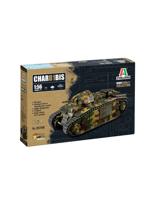 Italeri - 1:56 Char B1 Bis