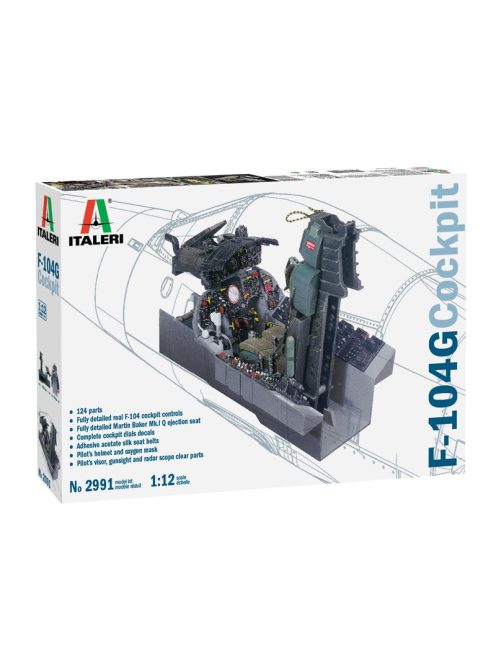Italeri - 1:12 F-104 G COCKPIT