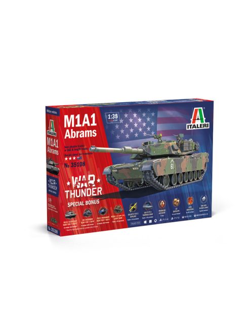 Italeri - 1:35 War Thunder: American Main Battle Tank M1A1 Abrams