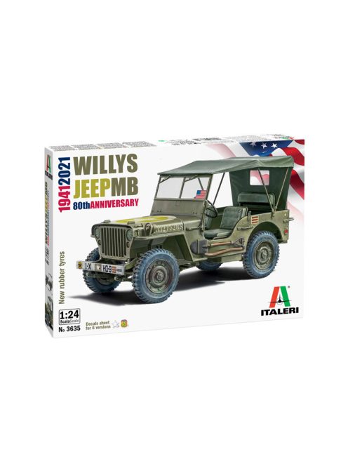 Italeri - Willys Jeep Mb 80Th Year Anniversary