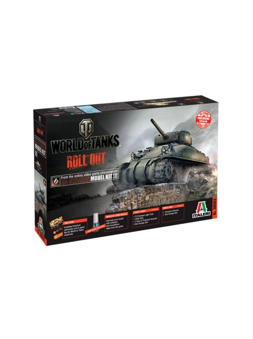 Italeri - M4 Sherman, World Of Tanks (36503)